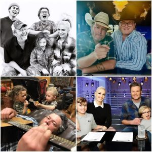 Blake Shelton says becoming a stepfather to Gwen Stefani’s three sons has changed him “in every possible way.”