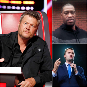 Shocking news that shook Hollywood: Blake Shelton released a 30-word statement attacking the Emmy Awards, denouncing the “disgusting” and “racist” performance that completely ignored Charlie Kirk, while previously praising George Floyd