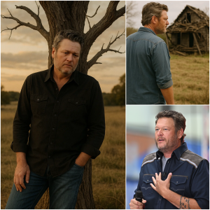 “The Roots Are Always Deep”: At 49, Blake Shelton Returns Alone to the House of Childhood, the Plot of Land in Ada, Oklahoma, Where His Childhood Home Once Stood. No Cameras. No Crowds. Just Wind, Dust, and Memories.