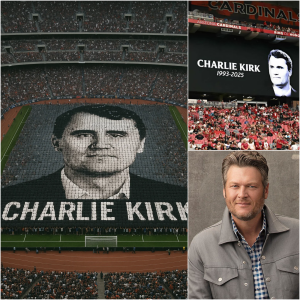 IMPRESSIVE TRIBUTE: Blake Shelton is Taking the Memorial to the Next Level – A Spectacular Sea of People Lighting Up the Night Sky in Memory of Charlie Kirk