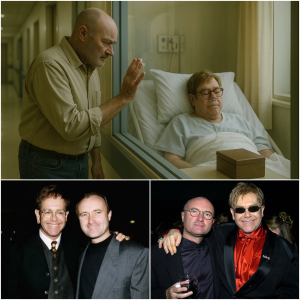 The hospital corridor was quiet that afternoon, except for the slow, steady footsteps of Phil Collins.