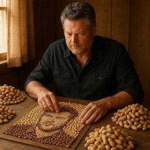 Shocking Secret: Country King Blake Shelton Is a Secret Artist Who Paints With… Peanut Shells!