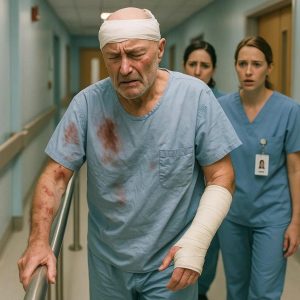 Fans across the country are extremely worried when Phil Collins appeared with a shocking image — his head bandaged