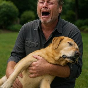A HEARTBREAKING GOODBYE: The world knows Blake Shelton as the unshakeable King of Country, a pillar of strength and tradition, but in a private, stunned moment, that cool exterior gives way to the utter anguish of a man saying his final goodbye.
