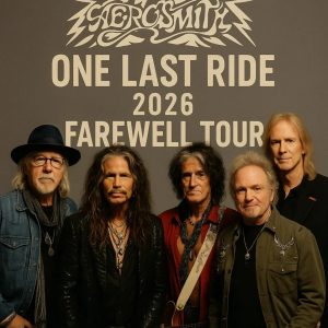 AEROSMITH ANNOUNCES 2026 FAREWELL TOUR: “ONE LAST RIDE” 🎸🔥 Five Decades. Countless Memories. One Final Stage. AEROSMITH ANNOUNCES 2026 FAREWELL TOUR: “ONE LAST RIDE” 🎸🔥 Five Decades. Countless Memories. One Final Stage.