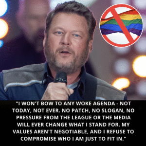 BREAKING: Country star Blake Shelton sent shockwaves through the music world when, ahead of a major primetime performance, he flatly refused to wear a rainbow patch designed to show solidarity with the LGBTQ community.