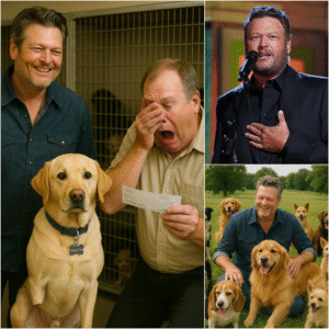 Blake Shelton walked into a kennel that was about to close—but what he did next stunned everyone. Only 72 hours remained…