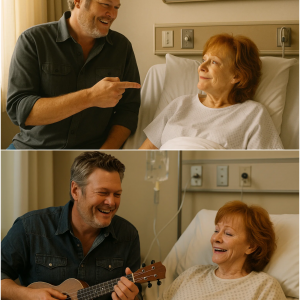 HOSPITAL HARMONY: WHEN BLAKE SHELTON BROUGHT MUSIC, LAUGHTER, AND BANANA BREAD TO REBA McENTIRE’S BEDSIDE