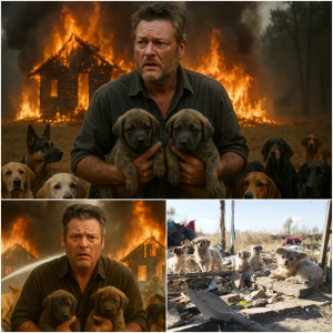 DISASTER AT BLAKE SHELTON’S FARM A devastating fire has destroyed the country legend’s dog sanctuary, leaving behind devastation, panic, and heartbreaking uncertainty. DISASTER AT BLAKE SHELTON’S FARM A devastating fire has destroyed the country legend’s dog sanctuary, leaving behind devastation, panic, and heartbreaking uncertainty.