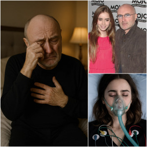 BREAKING NEWS: Pop legend Phil Collins has just made a shocking announcement, announcing his retirement from music — not because he has lost the musical fire in his heart, but because his poor daughter has been diagnosed with a terminal illness. He has chosen to stand by Lily Collins in the most difficult battle of her life.