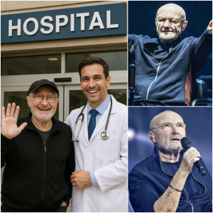 30 minutes ago: Phil Collins is out of the hospital! Pop fans can finally breathe a sigh of relief — Phil Collins has officially been discharged from the hospital after days of observation.