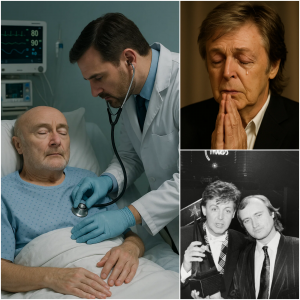PAUL McCARTNEY URGES FANS TO ‘PRAY WITH ME’ AS PHIL COLLINS FACES A SERIOUS HEALTH CRISIS — “HE’S STRONG, HE’S LOVED, AND WE NEED HIM”