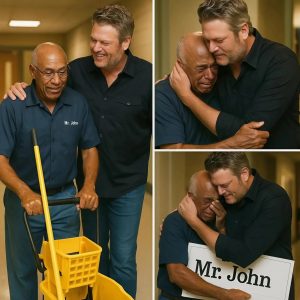 BREAKING NEWS: Blake Shelton’s visit to his old high school took an unexpected turn when he discovered that his longtime janitor, Mr. Jenkins, is still working at 81 just to support his family.
