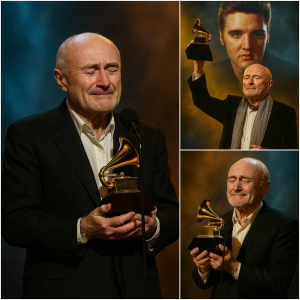 BREAKING: PHIL COLLINS SHOCKS THE WORLD — ACCEPTS “BEST VOCAL PERFORMANCE” ON BEHALF OF LATE FRIEND ELVIS PRESLEY AT THE 2025 GRAMMYS