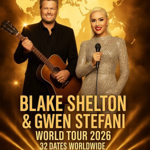BREAKING TOUR ALERT: Blake Shelton & Gwen Stefani Announce “UNITED IN MUSIC WORLD TOUR 2026”